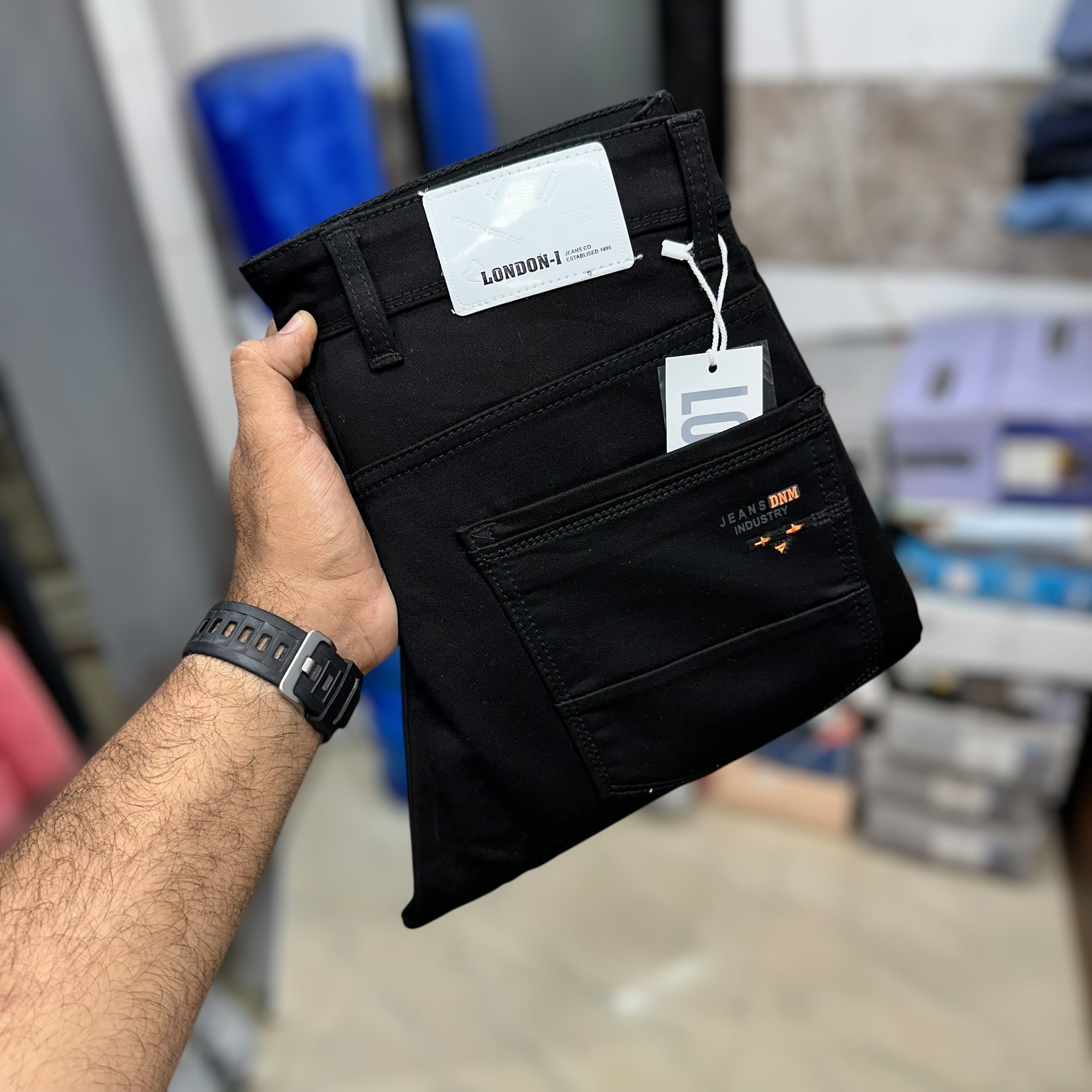 Z BLACK DENIM JEANS LONDON