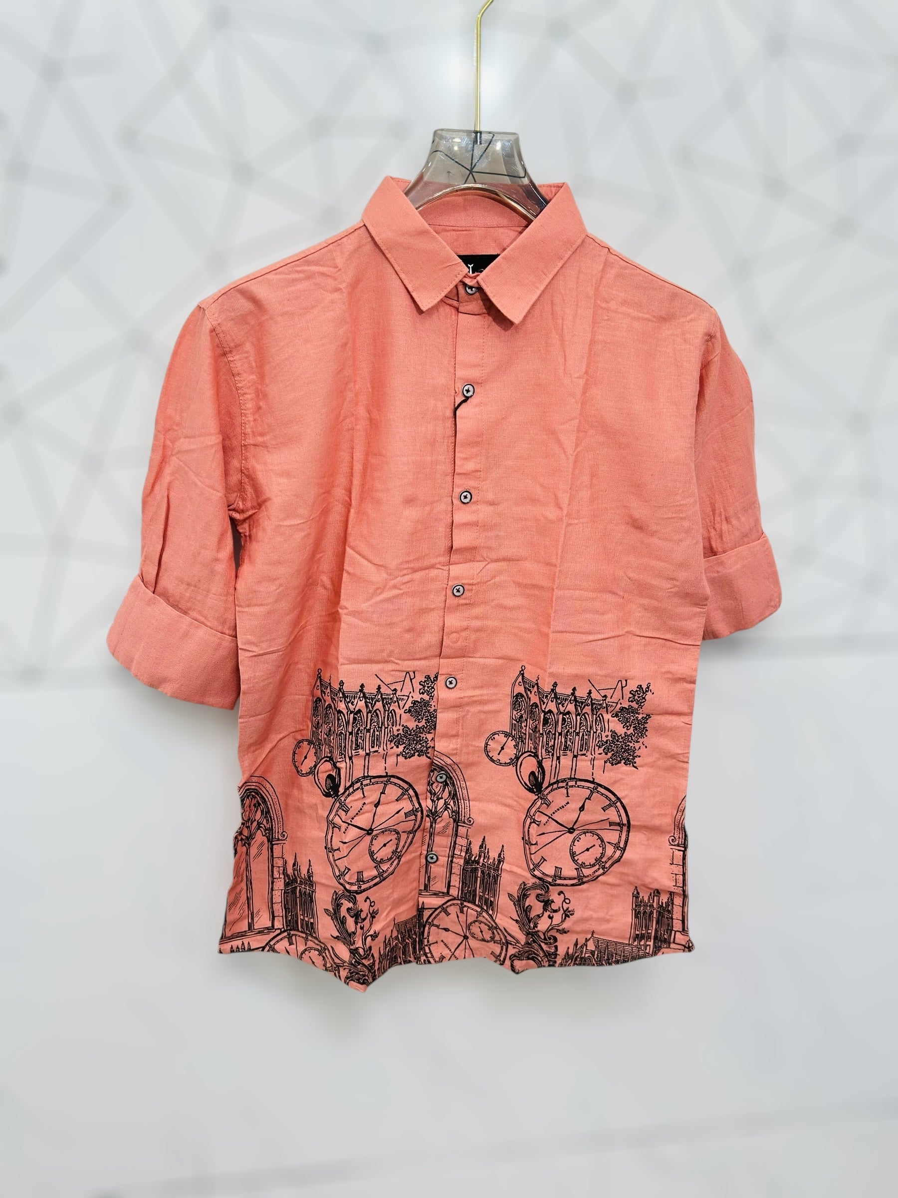 Half print shirt
