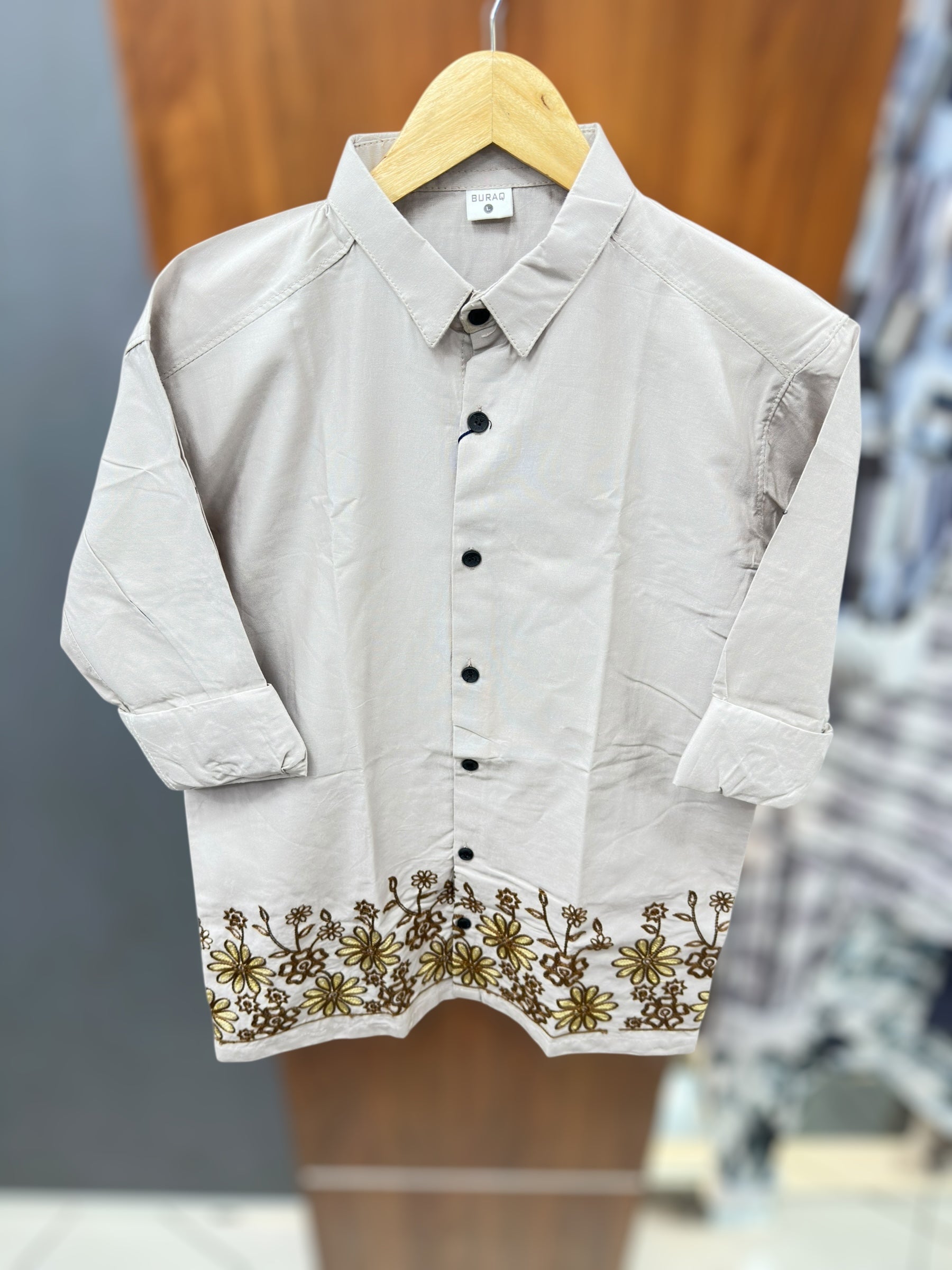 Embroidery Shirt full sleeve