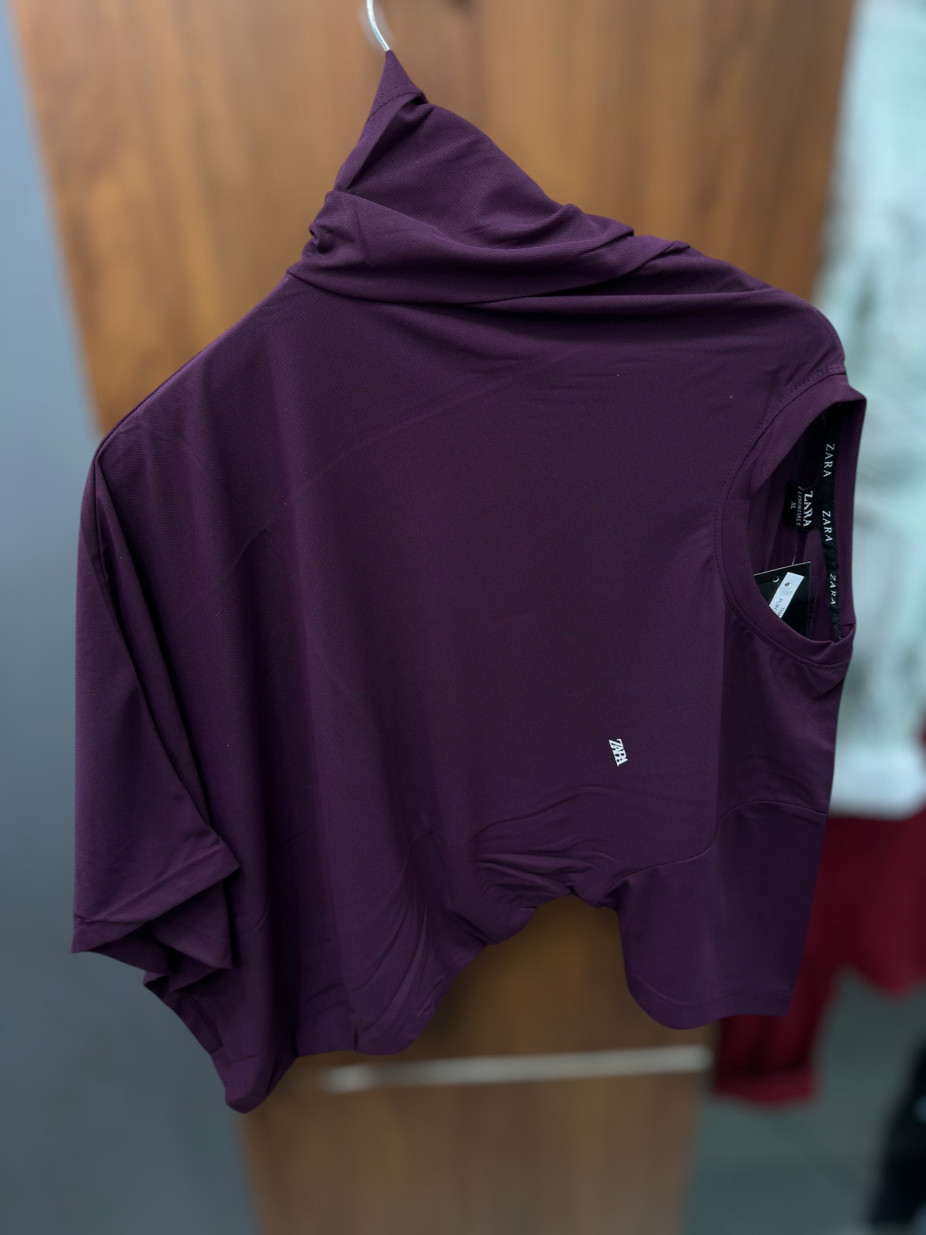 Half plain T-shirt