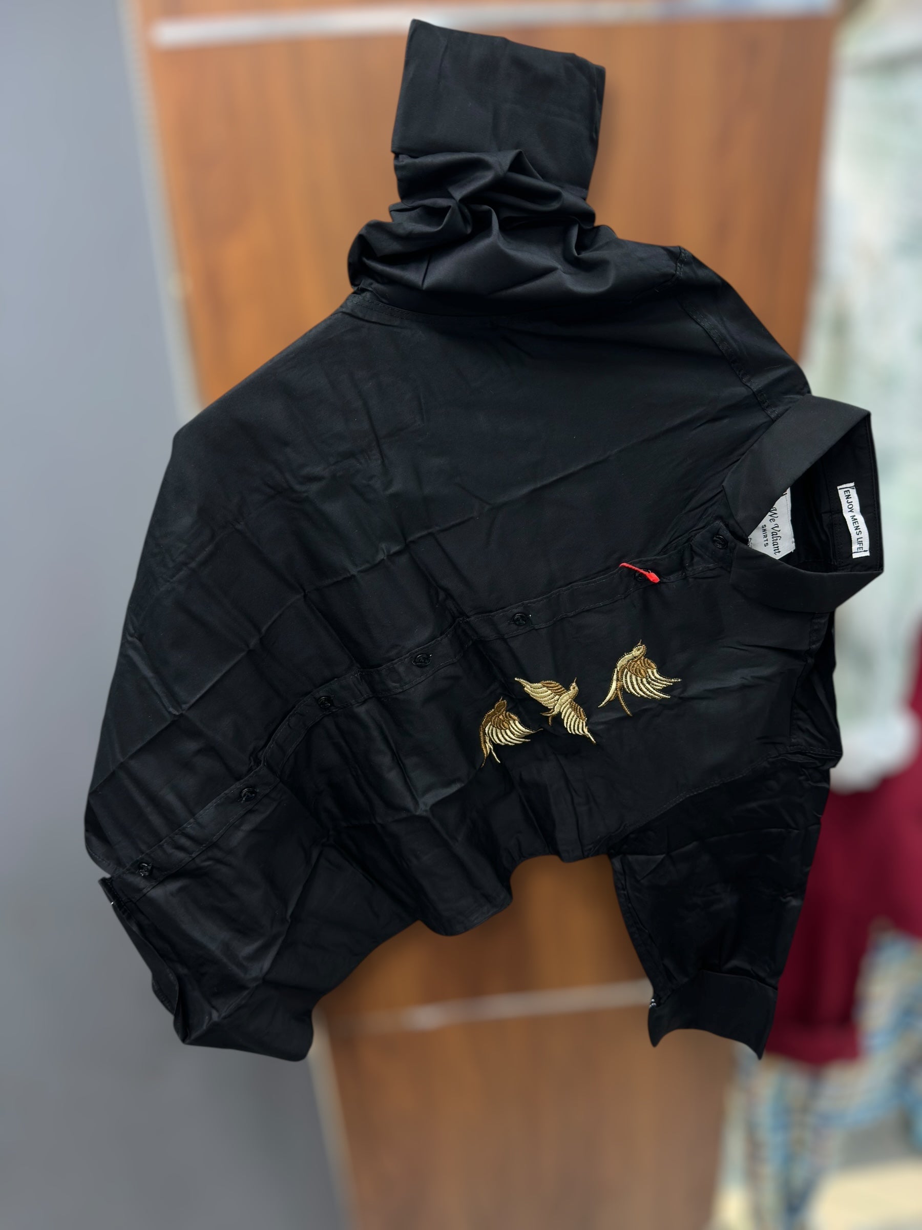 Embroidery Black shirt