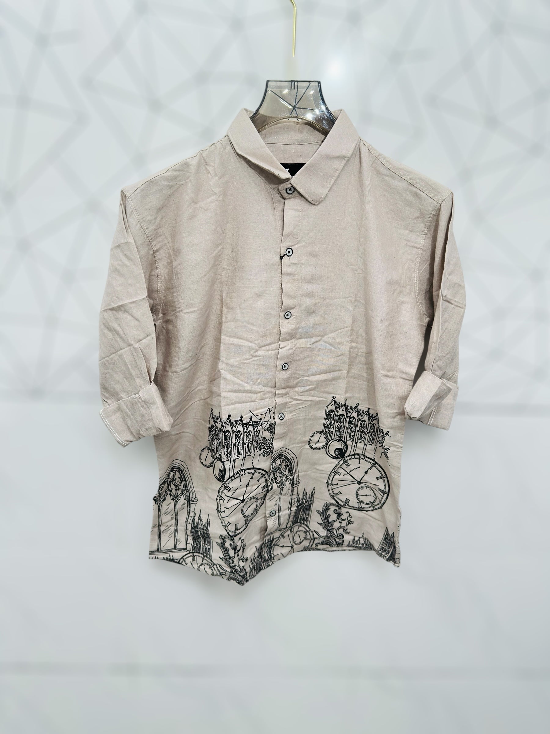 Half print shirt