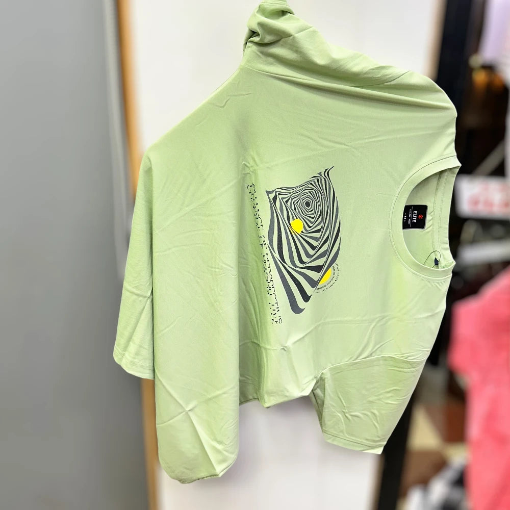 Hlaf Sleeve T Shirt printed