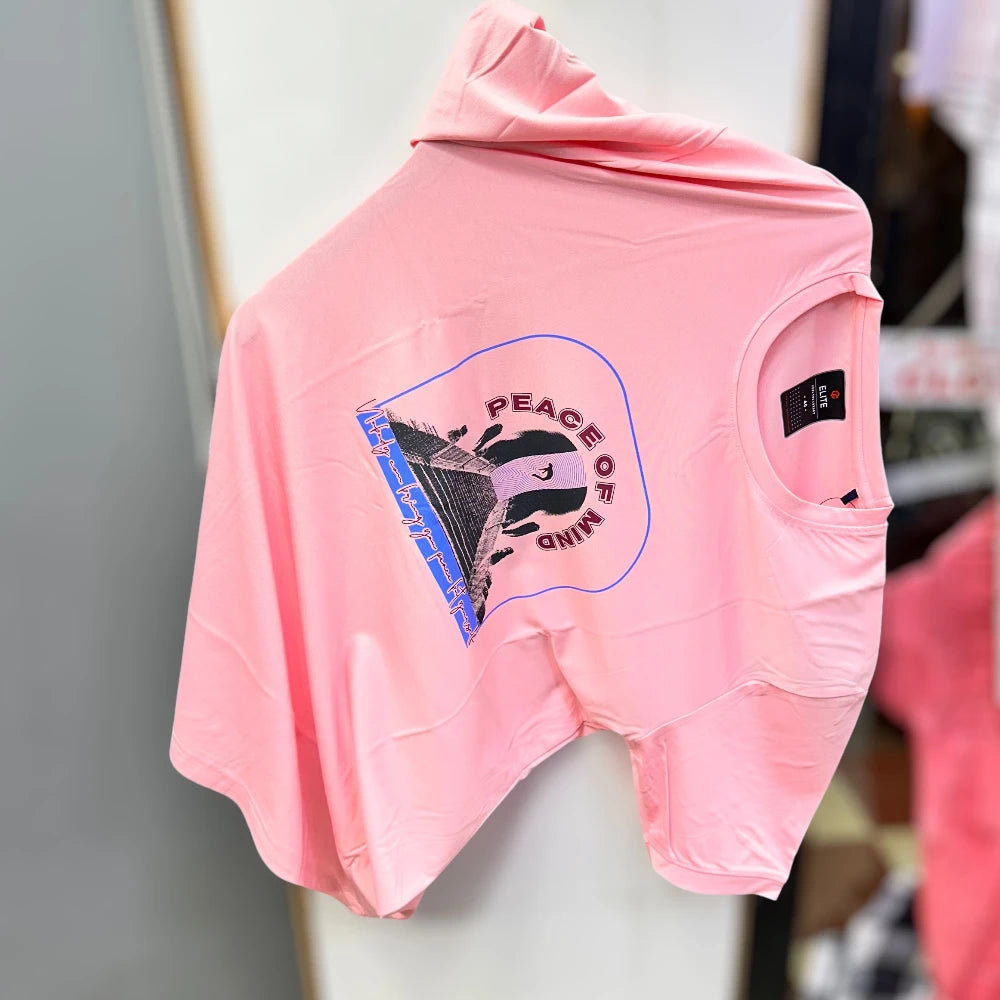 Hlaf Sleeve T Shirt printed